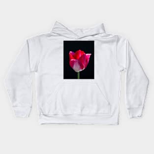 Red Tulip In Profile 3 Kids Hoodie